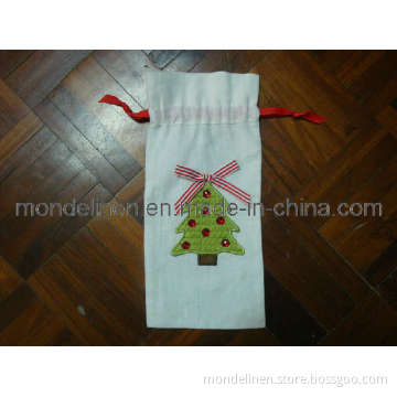 100% Linen Christmas Gift Bag (LB-011)